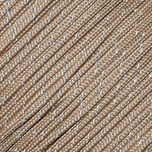 West Coast Paracord – 95 Tensile Strength - 1 Strand Reflective Paracord (25 Feet, Tan)