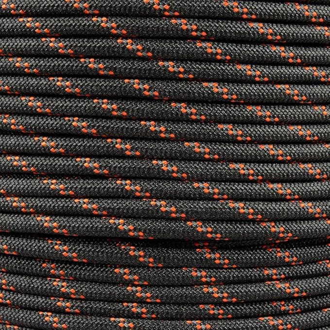 Reflective 550lb Paracord – 7 Strand Type III Nylon Parachute Cord for Hiking, Camping, and Fishing – 30+ Colors and 6 Length Options