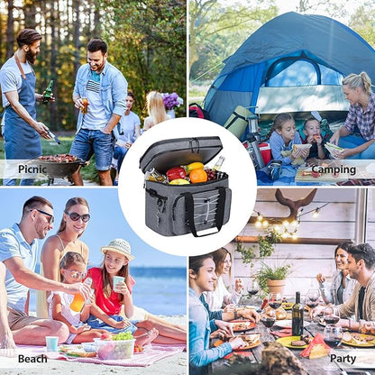 Maelstrom Soft Cooler Bag,Collapsible Soft Sided Cooler,24/30/60/75 Cans Beach Cooler,Ice Chest,Large Leakproof Camping Cooler,Portable Travel Cooler for Grocery Shopping,Camping,Road Trips