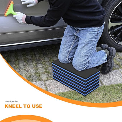 FOSHIO Foldable EVA Mat with Carrying Handles - Thick Kneeling Mat for Mechanics, Garage, Picnicking, Gardening, Camping, Home Gym