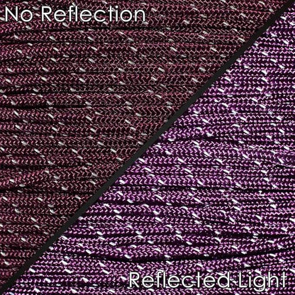 West Coast Paracord – 95 Tensile Strength - 1 Strand Reflective Paracord (10 Feet, Maroon)