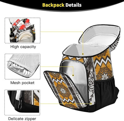 Cooler Backpack Insulated Leak Proof Beach Cooler Bag 30 Cans Waterproof Lightweight Soft Lunch Picnic Cooler for Men Women