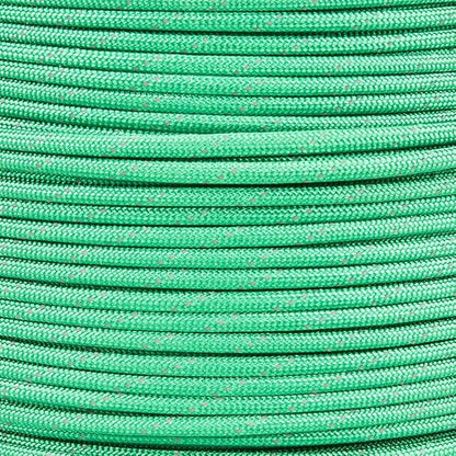 Reflective 550lb Paracord – 7 Strand Type III Nylon Parachute Cord for Hiking, Camping, and Fishing – 30+ Colors and 6 Length Options