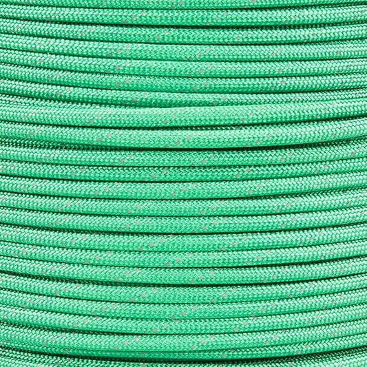 Reflective 550lb Paracord – 7 Strand Type III Nylon Parachute Cord for Hiking, Camping, and Fishing – 30+ Colors and 6 Length Options