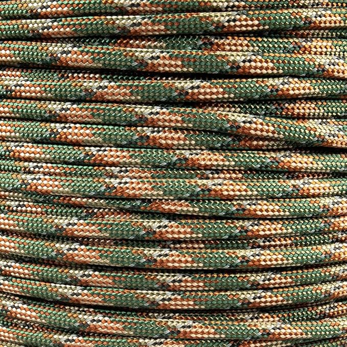 Reflective 550lb Paracord – 7 Strand Type III Nylon Parachute Cord for Hiking, Camping, and Fishing – 30+ Colors and 6 Length Options