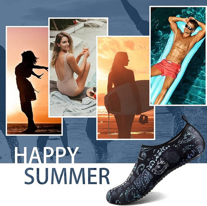 Water Shoes for Women Men Quick-Dry Aqua Socks Swim Beach Barefoot Yoga Exercise Wear Sport Accessories Pool Camping Must Haves Adult Youth Size