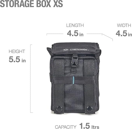 Helinox Storage Box Accessory and Gear Organizer, XS (4.5 x 4.5 x 5.5)