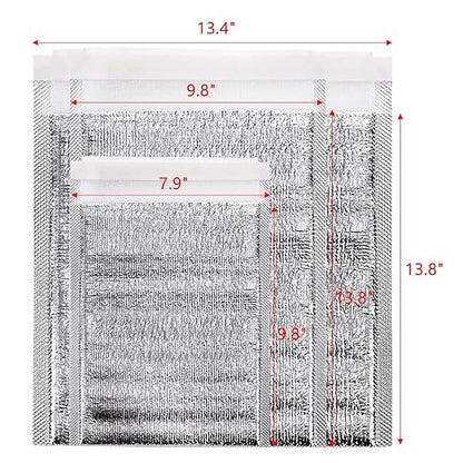 ZEAYEA 30 Pack Reusable Insulation Bags, Thermal Box Liners for Cold and Hot Food, Insulated Shipping Mailers Envelope Bags, Waterproof Insulation Package for Lunch Food Bento Camping Picnic, 3 Size