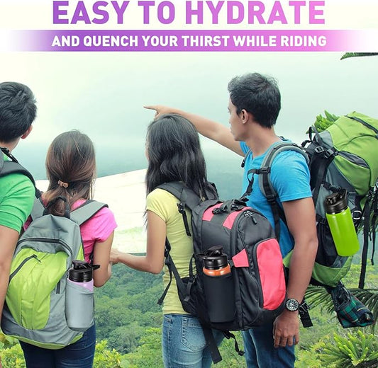 10 Pcs Reusable Aluminum Water Bottles Bulk Multicolor Outdoor Sports Water Bottles for Travel Gym Cycling Camping, Snap Lid