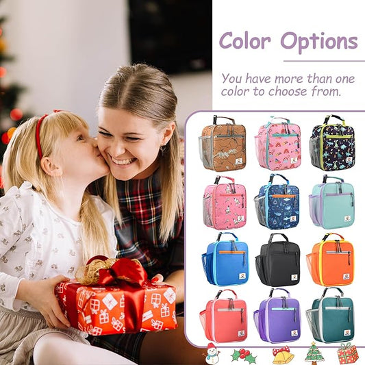 Lunch Box Kids,Premium Insulated Lunch Bag for Girls Boys,Soft Bag Mini Cooler Back to School Thermal Reusable Lunch Bag for Work School Picnic (Mermaid)