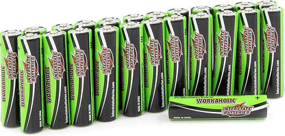 Interstate Batteries AAA Alkaline Battery (24 Pack) All-Purpose 1.5V High Performance Batteries - Workaholic (DRY0075)