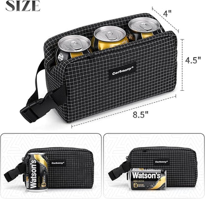 Freezable Lunch Bag,Freezable Snack Bag,Mini Cooler Bag for Travel/Work/School,Small Insulated Bag,Small Cooler Lunch Box with Ice Packs,Insulated Snack Bag,Freezable Snack Box with Handle Buckle