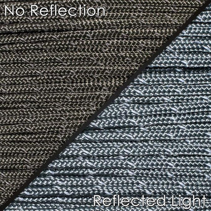West Coast Paracord – 95 Tensile Strength - 1 Strand Reflective Paracord (50 Feet, Foliage)