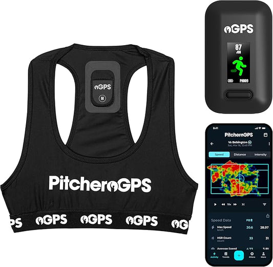 PitcheroGPS Soccer Player Tracker Bundle – (Adult Medium) | GPS Sports Vest Includes 12-Month Subscription | Soccer Training Equipment for Performance & Fitness Tracking