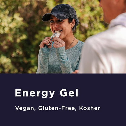 GU Energy Original Sports Nutrition Energy Gel, Vegan, Gluten-Free, Kosher, and Dairy-Free On-the-Go Energy for Any Workout, 24-Count, Caramel Macchiato