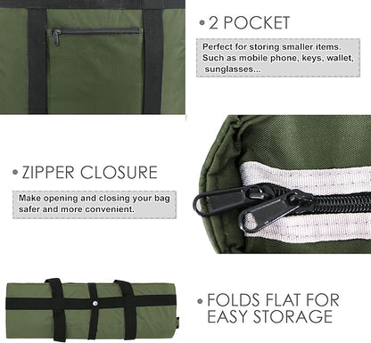 BeeGreen Insulated Cooler Bag Leakproof Freezer Shopping Tote for Groceries Thermal Food Delivery Bag