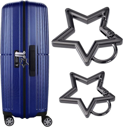 Star Carabiner, Zinc Alloy Heavy Duty Star Shaped Keychain Clip, Carabiner Clip for Camping, Hiking, Fishing