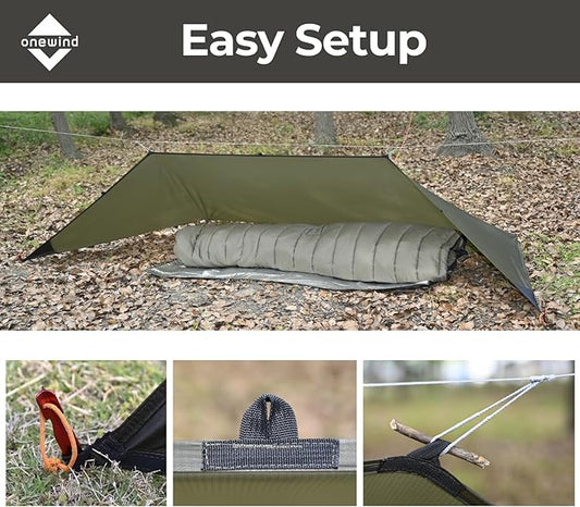 Onewind Camping Shelter with Mosquito Net, Ultralight, for Camping, Hiking, Backpacking