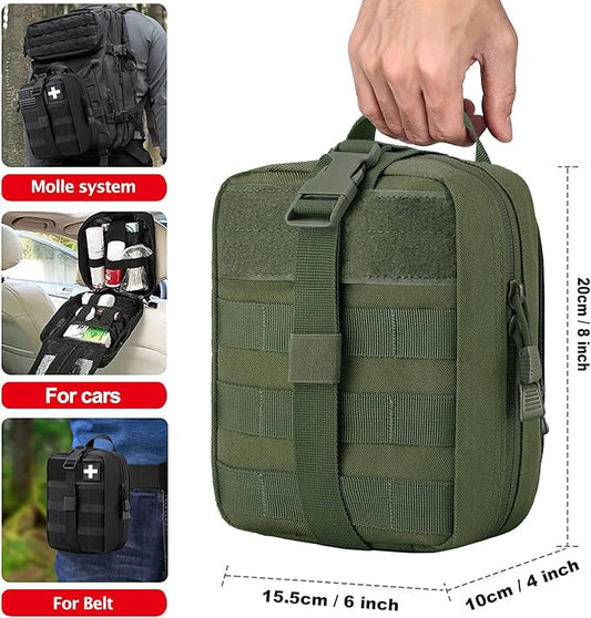 Molle First Aid Pouch Empty Medical Bag IFAK Tactical Rip-Away Pouches Small Bug Out Bags Trauma Medic Bag