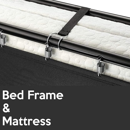 Greaton, 14” Folding Bed with Luxurious Memory Foam Mattress, Strong and Sturdy Metal Frame, Portable Guest Bed for Easy Storage, 31-Inch, White