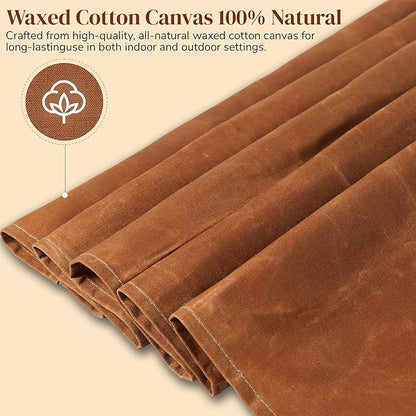 MonsterMat Waxed Cotton Canvas Mat All-in-One Solution for Protecting Surfaces & Enhancing Creative Experiences - Multi-Functional Mat & Waterproof Canvas Mat - Perfect for Indoor & Outdoor use