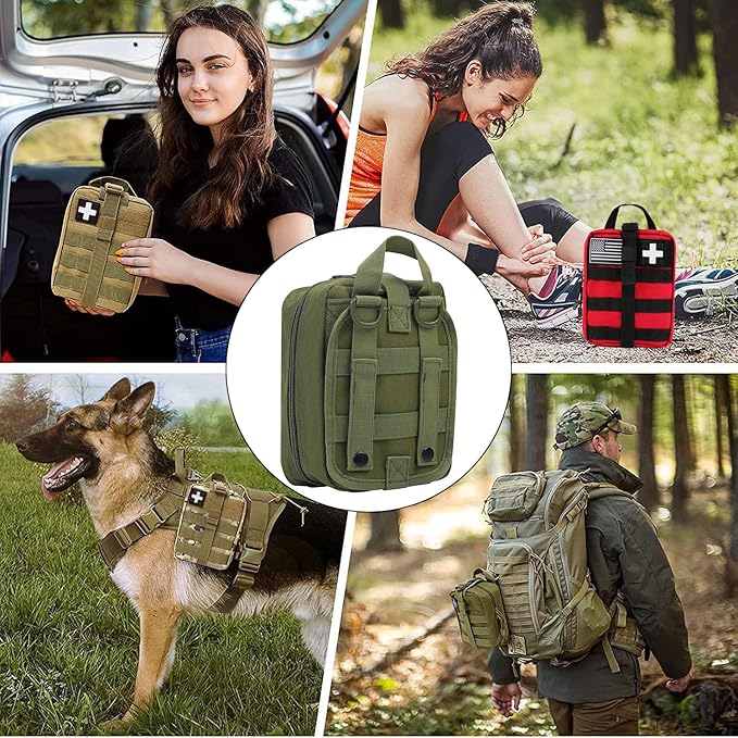Molle First Aid Pouch Empty Medical Bag IFAK Tactical Rip-Away Pouches Small Bug Out Bags Trauma Medic Bag