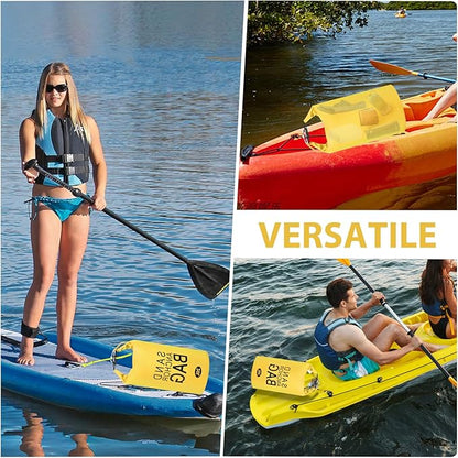 20L Sand Anchor Bag, 2 in 1 Jet Ski Anchor Kit for Float with Adjustable Buoy, Waterproof Dry Bag for Jetski, Kayak, Boat, Water Sports - Blue