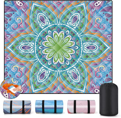 Picnic Blankets 60x80 Outdoor Anti Sand Manta De Playa Ultralight Wide Excersing Matts for Home Camp Quilts for Trailers Camping Essentials Fun Anniversary Retirement Her Friend Sister Gifts