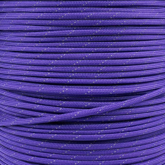 Reflective 550lb Paracord – 7 Strand Type III Nylon Parachute Cord for Hiking, Camping, and Fishing – 30+ Colors and 6 Length Options