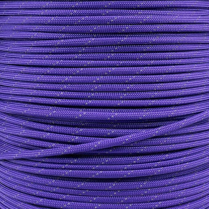 Reflective 550lb Paracord – 7 Strand Type III Nylon Parachute Cord for Hiking, Camping, and Fishing – 30+ Colors and 6 Length Options