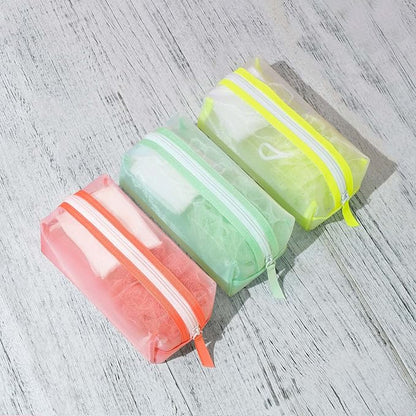 Travel Essentials 5 Piece Bath Accessory Kit, Bath Accessories with Toiletry Bag, Doop Kit (Lime)