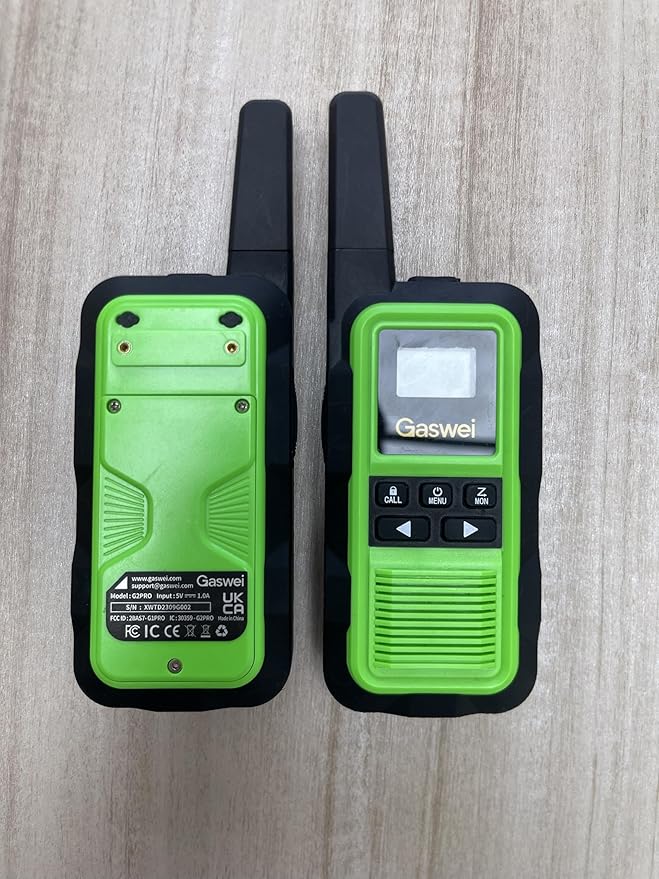 G2pro Walkie Talkies Long Range for Adults, Waterproof, Shock Resistant & Rechargeable Two-Way Radio with VOX 2 Pack(Green)
