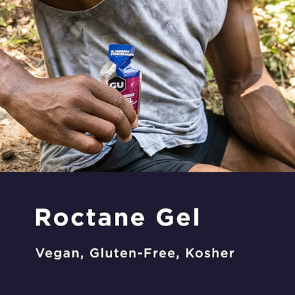 Gu Energy Roctane Ultra Endurance Mixed Pack Energy Gel, On-The-Go Sports Nutrition for Running, Biking, Hiking or Skiing, Fruity Assorted Flavors, 24-Count