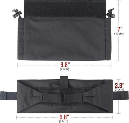 WYNEX Tactical First Aid Drop Dump Pouch, Medical Trauma Roll Up Drop Pouch EMT IFAK Sub Abdominal Carrying Bag with Hook-N-Loop for Chest Rig Vest