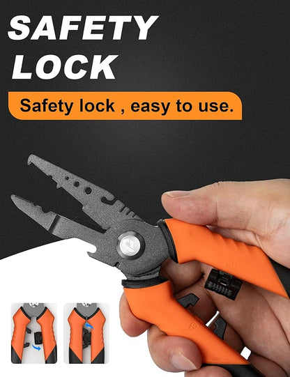 7.5"Fishing Split Ring Pliers, Multi-Function Fishing Gear with Teflon Coated,Stainless Steel Fishing Tools,Corrosion-Resistant Saltwater Freshwater Pliers
