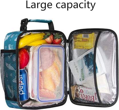 Hap Tim Lunch Box, Insulated Lunch Bag, Reusable Lunchbox Cooler Bag Shark (18654-SK)