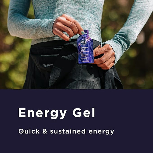 GU Energy Original Sports Nutrition Energy Gel, 8-Count, Birthday Cake