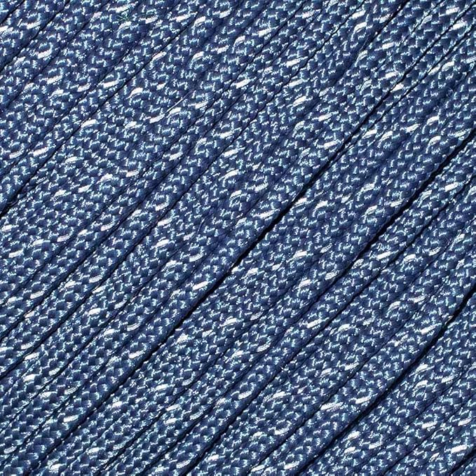West Coast Paracord – 95 Tensile Strength - 1 Strand Reflective Paracord (100 Feet, Navy Blue)