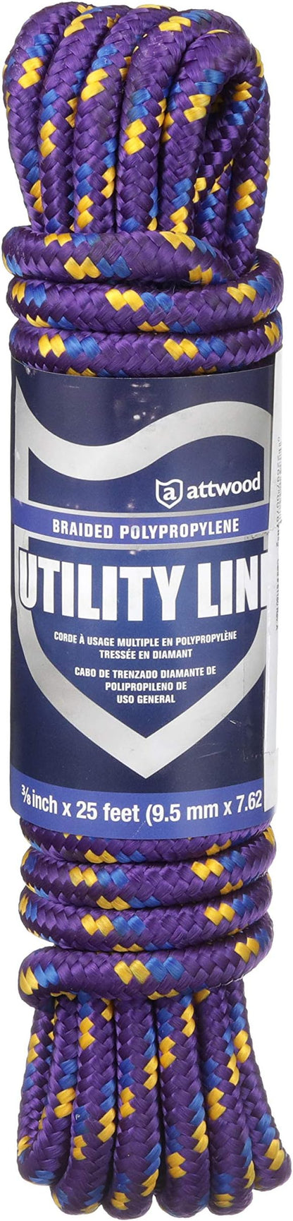 Attwood Neon Colored Diamond Braided Polypropylene Marine Utility Cord