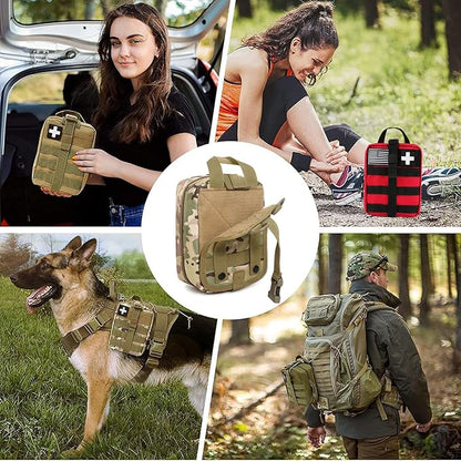 Molle First Aid Pouch Empty Medical Bag IFAK Tactical Rip-Away Pouches Small Bug Out Bags Trauma Medic Bag