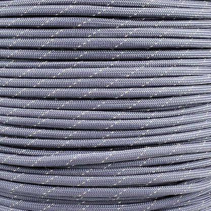Reflective 550lb Paracord – 7 Strand Type III Nylon Parachute Cord for Hiking, Camping, and Fishing – 30+ Colors and 6 Length Options