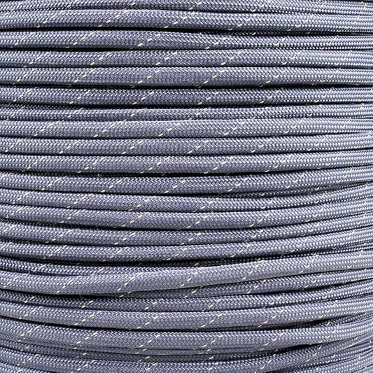 Reflective 550lb Paracord – 7 Strand Type III Nylon Parachute Cord for Hiking, Camping, and Fishing – 30+ Colors and 6 Length Options