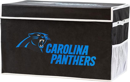 Franklin Sports NFL Storage Footlocker Bins - Large Folding Organizer Containers - NFL Team Office, Bedroom + Living Room Décor - Large + Small Bins