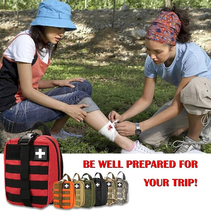 Molle First Aid Pouch Empty Medical Bag IFAK Tactical Rip-Away Pouches Small Bug Out Bags Trauma Medic Bag