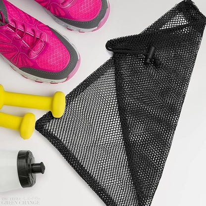 10PCS Nylon Mesh Bags with Drawstring - Multipurpose Mesh Bags for Storage and Carrying Goods While Traveling or Camping