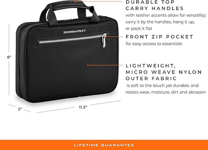 Briggs & Riley Toiletry Kit - Travel Bags for Women & Men, Organizer for Vacation, Dopp Kit for Bathroom Accessories, Makeup, & Skincare