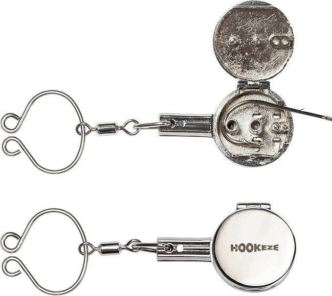 HOOK-EZE Fishing Knot Tying Tool | Protect from Fish Hooks | Tie Fishing Knots Easily | Cool Gadgets for Fishermen | Ice Fly Fishing | Fishing Accessories for Beginner Anglers | Nail Knot Tool