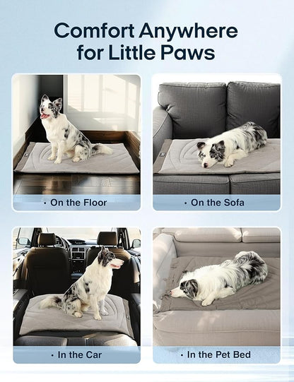 ZonLi Dog Cooling Mat, 59" x 40"Extra Large, Waterproof Cooling Pad for Dogs & Cats, Portable & Durable Pet Mat for Crate, Trunk, Camping, Outdoors, Machine Washable, Pebble Grey