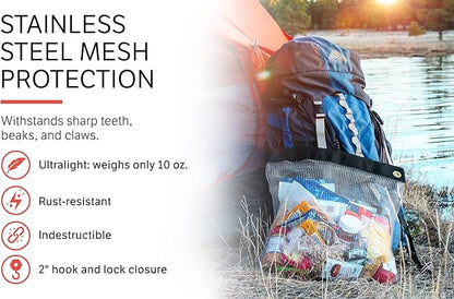 The Ultralight Camping Bundle- Rodent Proof Dry Bag for Backpacking - Bear Bag Food Storage for Camping with Coghlans Odor Proof & Waterproof Bag, Survival Utility Rope and Carabiner (Large)