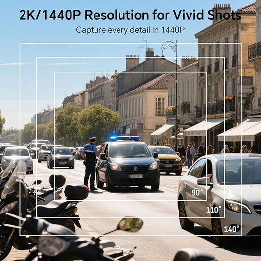 BOBLOV D7 2K Body Camera, 256GB GPS 2 * 1950mAh Batteries with Charging Dock, IP67 Waterproof, Body Camera with Audio and Video Recording, 170° Wide-Angle, Night Vision for Security Law Enforcement